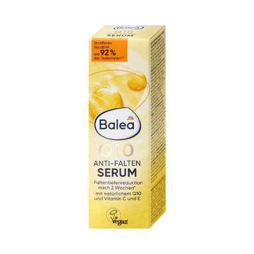 balea q10 + omega serum – anti aging face serum with vitamins c & e (30 ml)