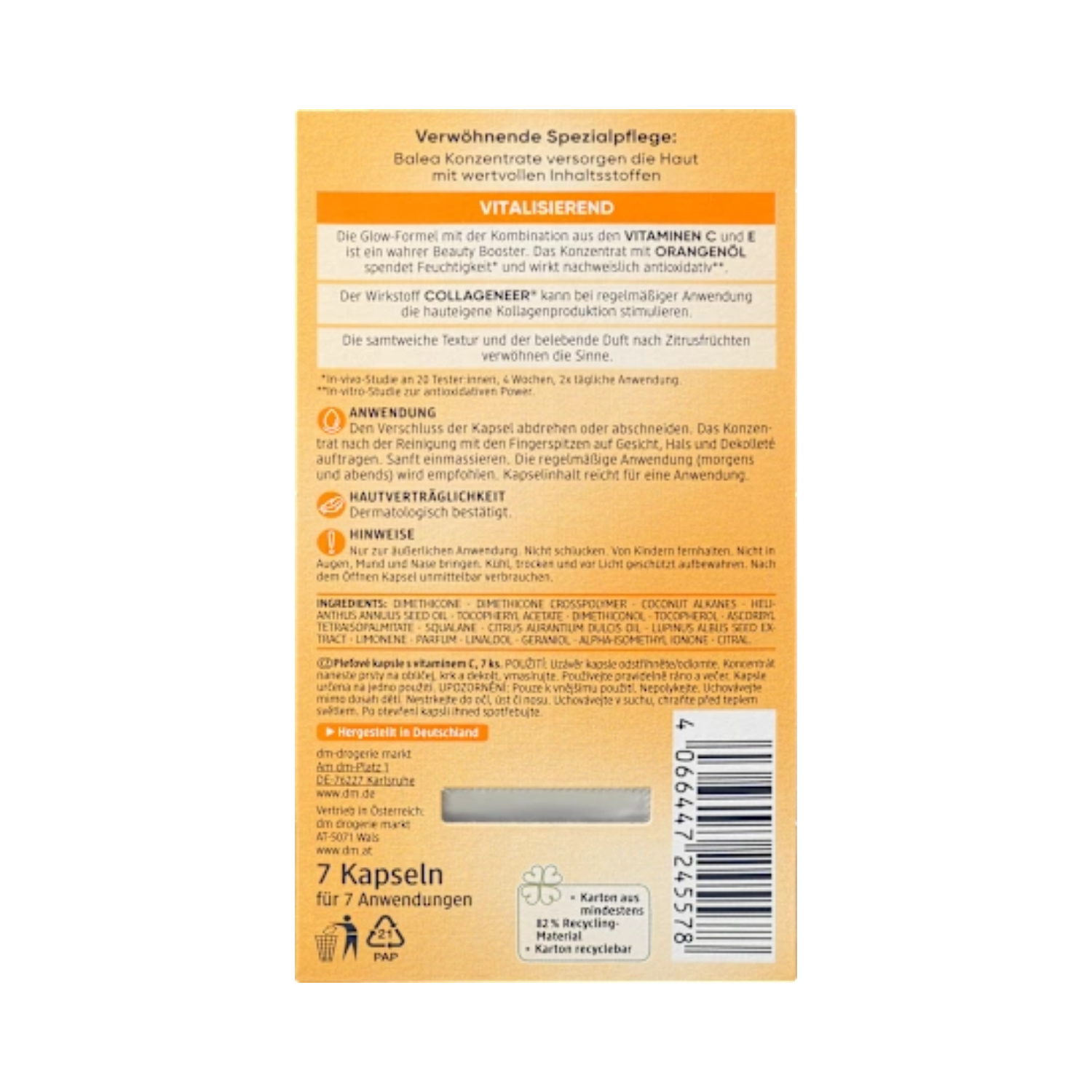 balea vitamin c concentrate – 7 capsules