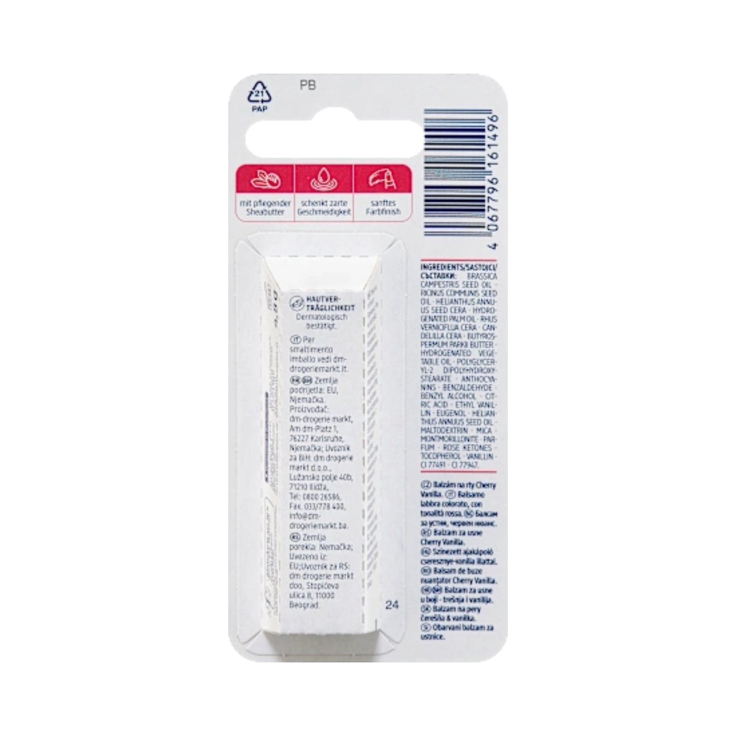 balea lip care cherry & vanilla