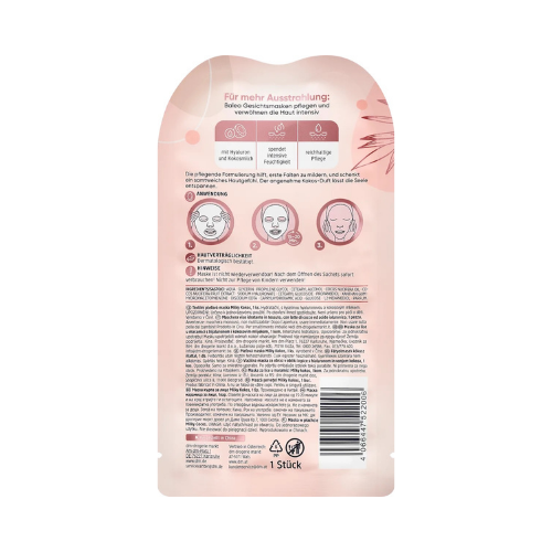 balea milky coconut sheet mask – intensive hydration & soft skin (1 sheet)