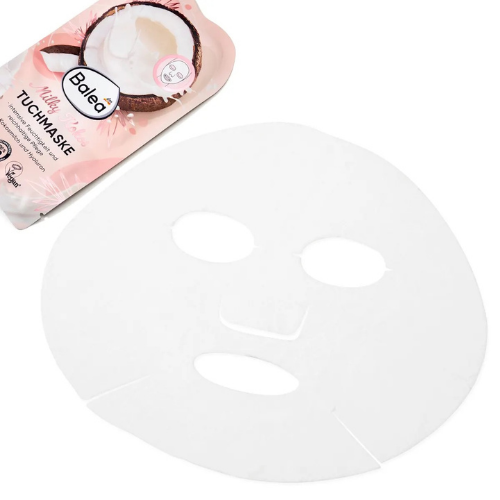 balea milky coconut sheet mask – intensive hydration & soft skin (1 sheet)