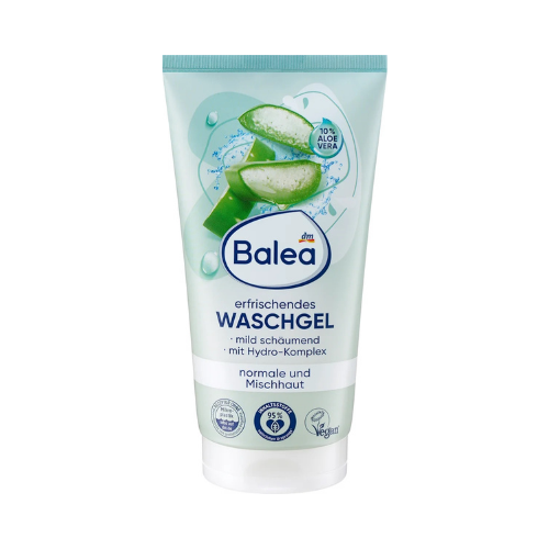 balea refreshing facial cleansing gel – gentle face wash for normal & combination skin (150 ml)