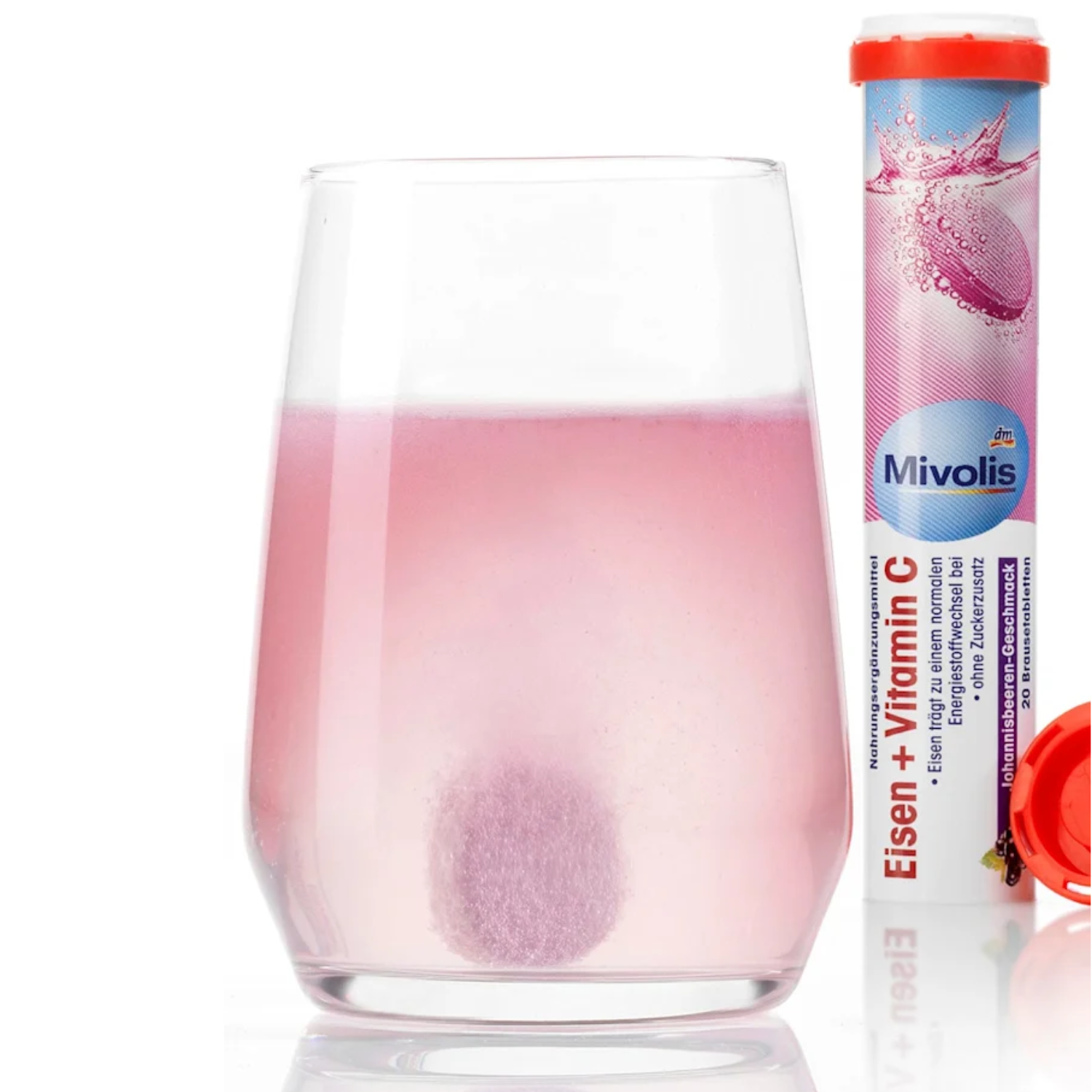 mivolis iron + vitamin c effervescent tablets – 20 pcs (82 g)