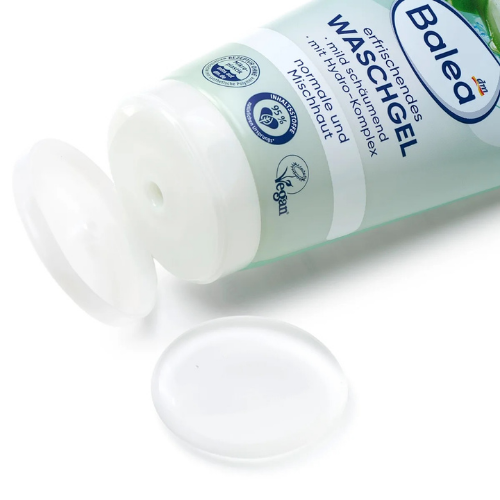 balea refreshing facial cleansing gel – gentle face wash for normal & combination skin (150 ml)