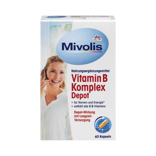mivolis vitamin b complex depot – 8 b vitamins, long release capsules