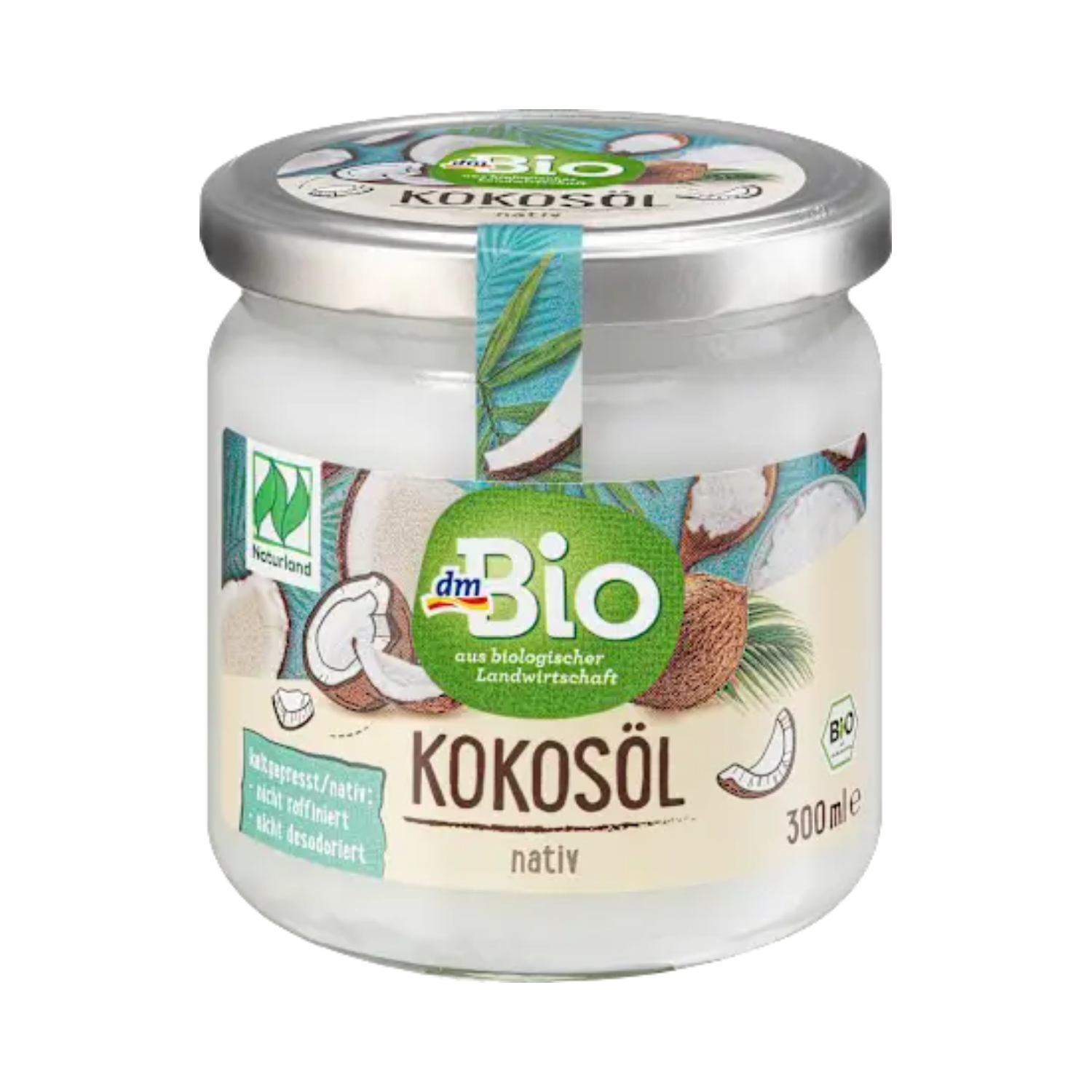 dmbio organic virgin coconut oil – cold pressed – 300 ml