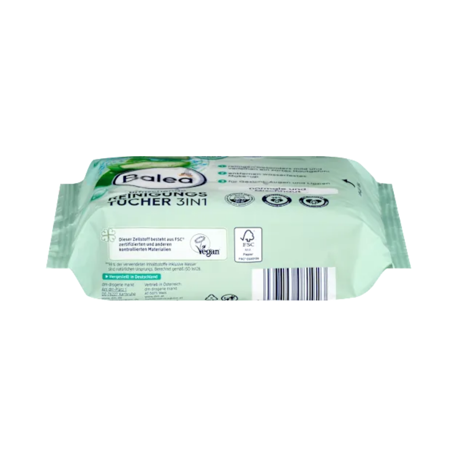 balea 3in1 refreshing cleansing wipes – 25 pcs