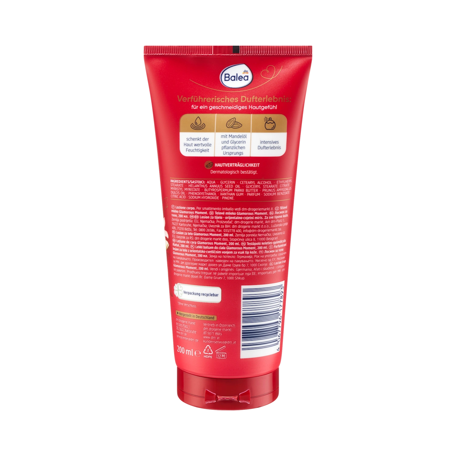 balea body lotion – glamorous moment – 200 ml