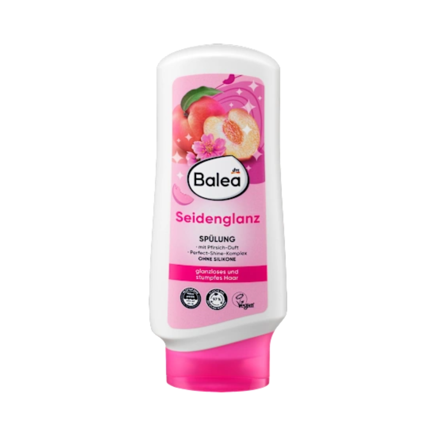 seidenglanz conditioner – perfect shine with peach scent – 300 ml