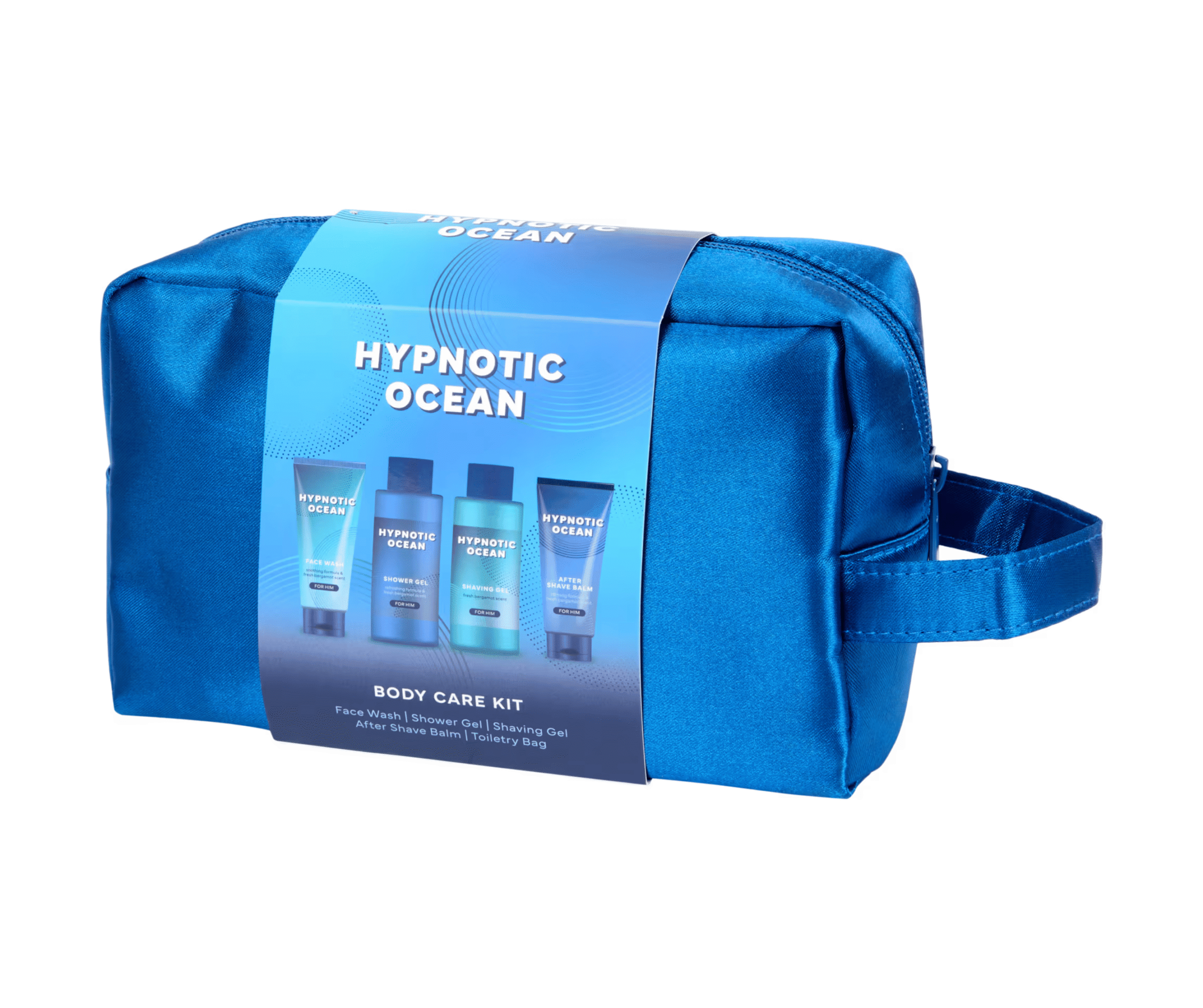 gift set “hypnotic ocean” – 5 piece toiletry bag