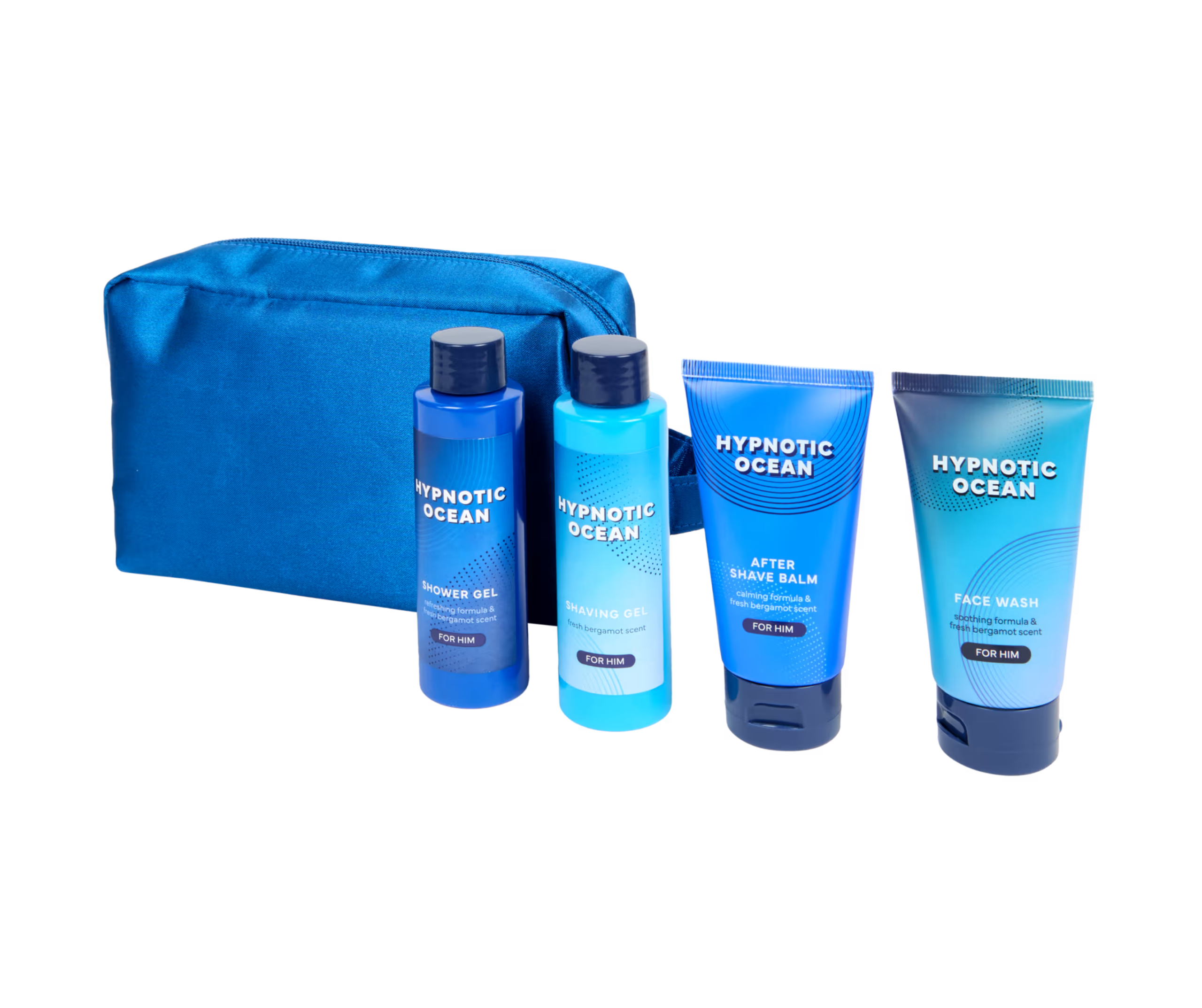 gift set “hypnotic ocean” – 5 piece toiletry bag