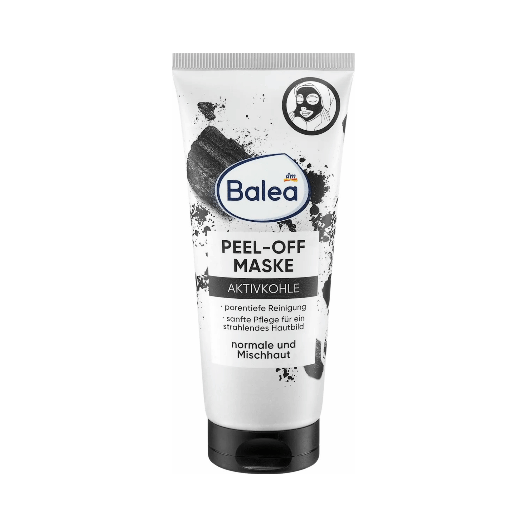 balea peel off face mask with activated charcoal – 100 ml
