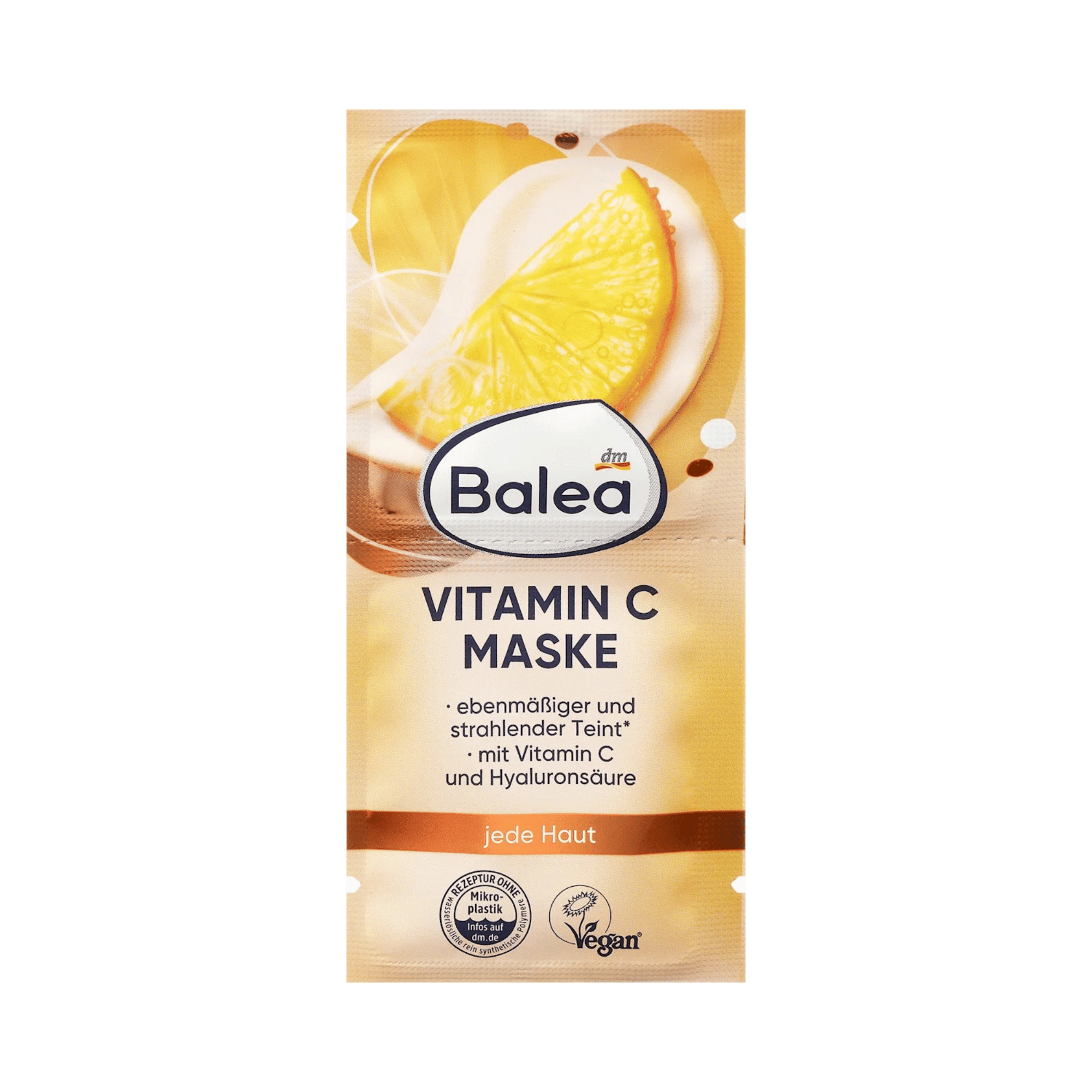 balea vitamin c face mask, 16 ml – vegan, fragrance free