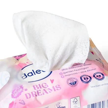 balea facial cleansing wipes big dreams – 25 pcs