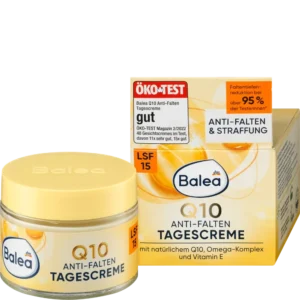 Balea - كريم النهار المضاد للتجاعيد بالـ Q10 ومعامل حماية SPF 15 - 50 مل