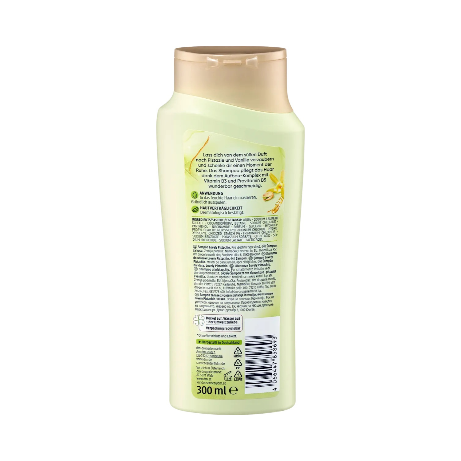 balea shampoo lovely pistachio – 300 ml