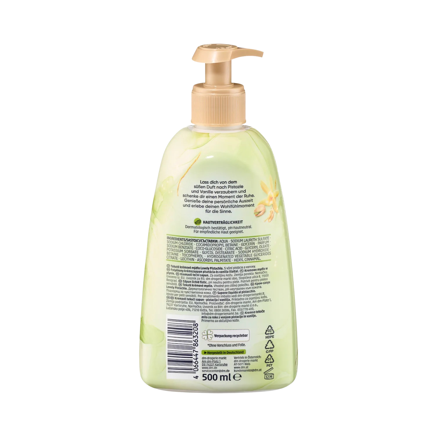 liquid soap lovely pistachio – 500 ml