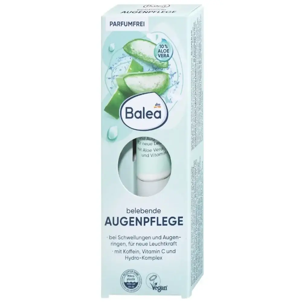 Balea - كريم العين المنعش بالألوفيرا، الكافيين وفيتامين C - 15 مل (بدون عطر) - Image 3