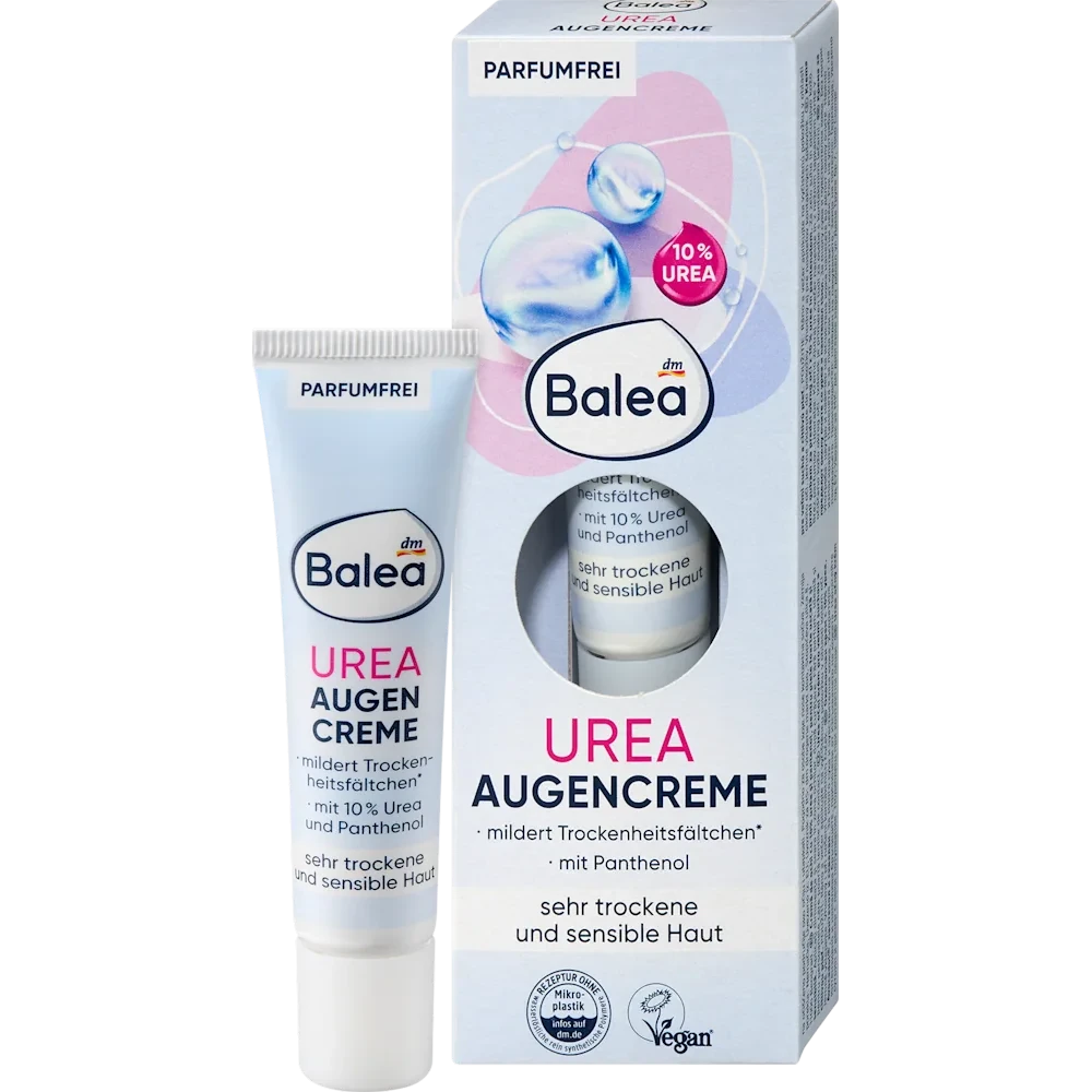 Balea - كريم العين باليوريا بتركيز مكثف (10%) - 15 مل (خالٍ من العطور)