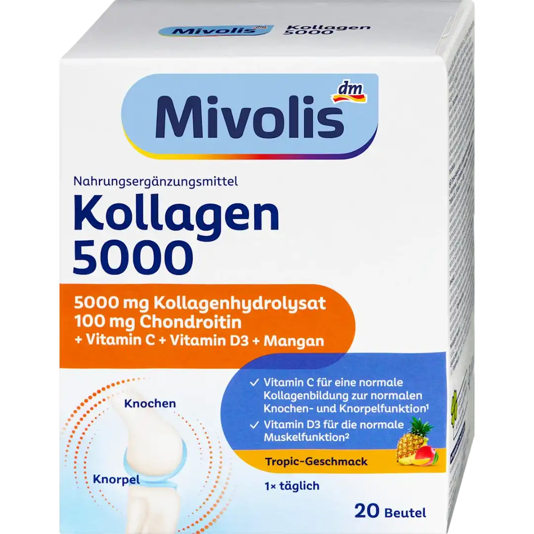 Mivolis - مكمل الكولاجين المركّز 5000 لدعم العظام والغضاريف - 20 كيس